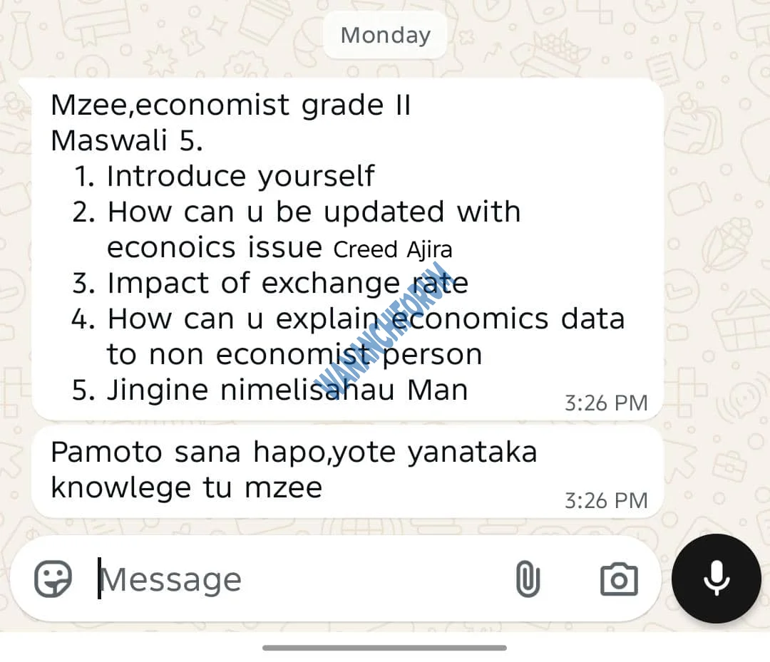 Maswali ya Economist
