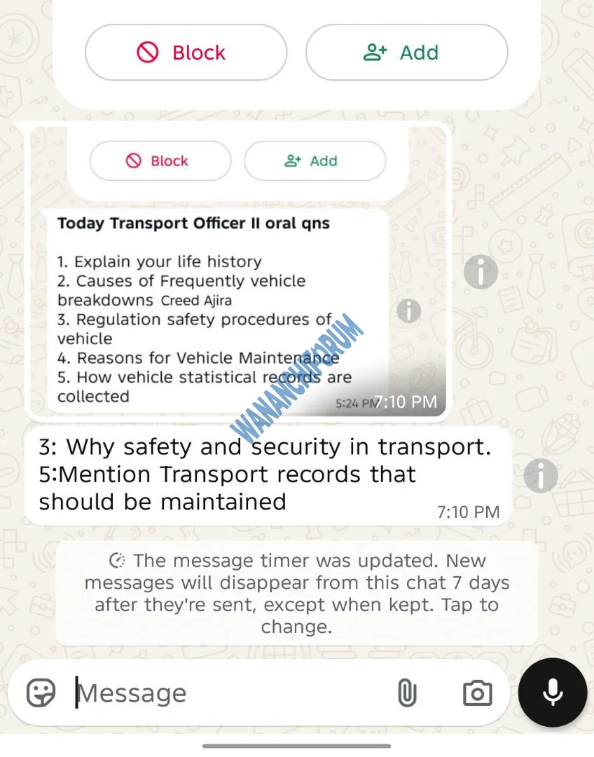 Transport Officer